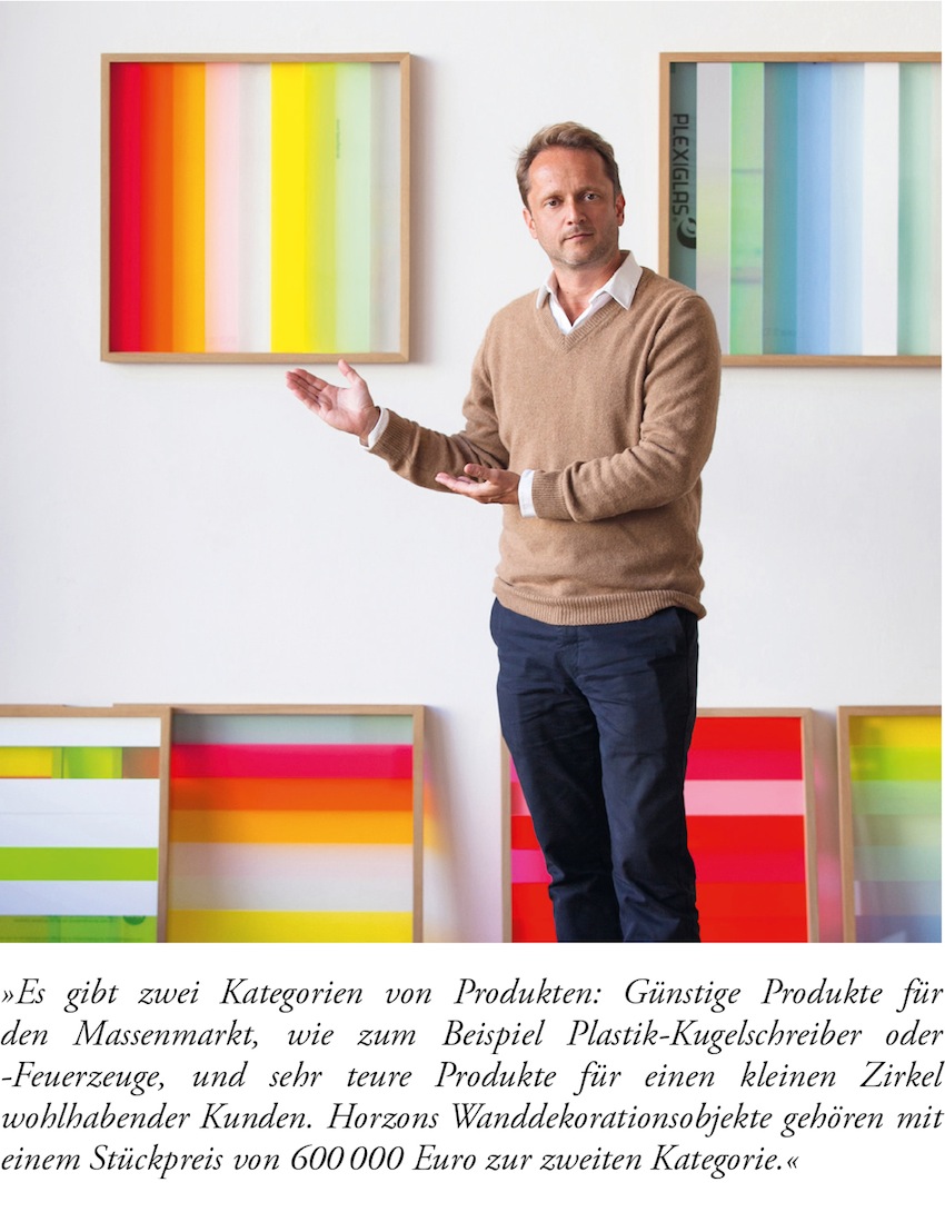 Rafael Horzon mit Wanddekorationsobjekten – Das Neue Buch